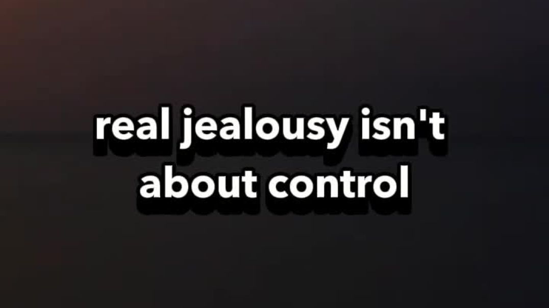 Is he jealous or doesn't he notice