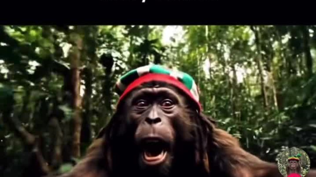 Rasta Monkey Running from Baby Mama