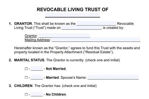 A Revocable Living Trust is an estate-planning document and tutorial